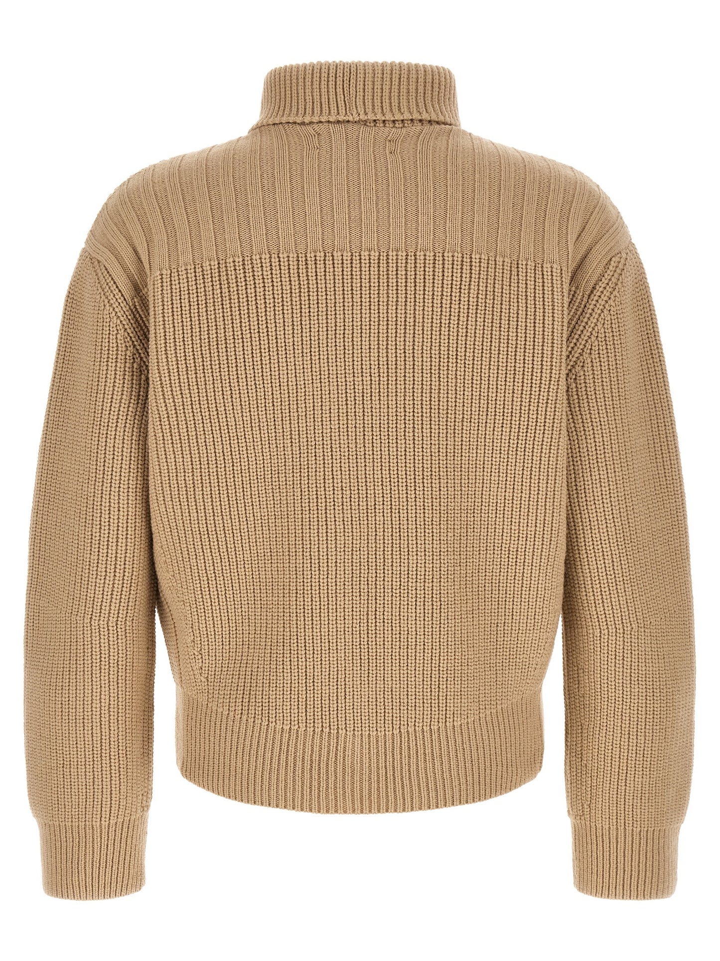 Beige Wool Cardigan