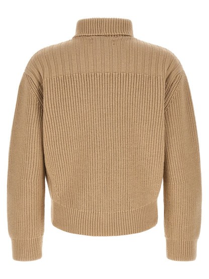 Beige Wool Cardigan