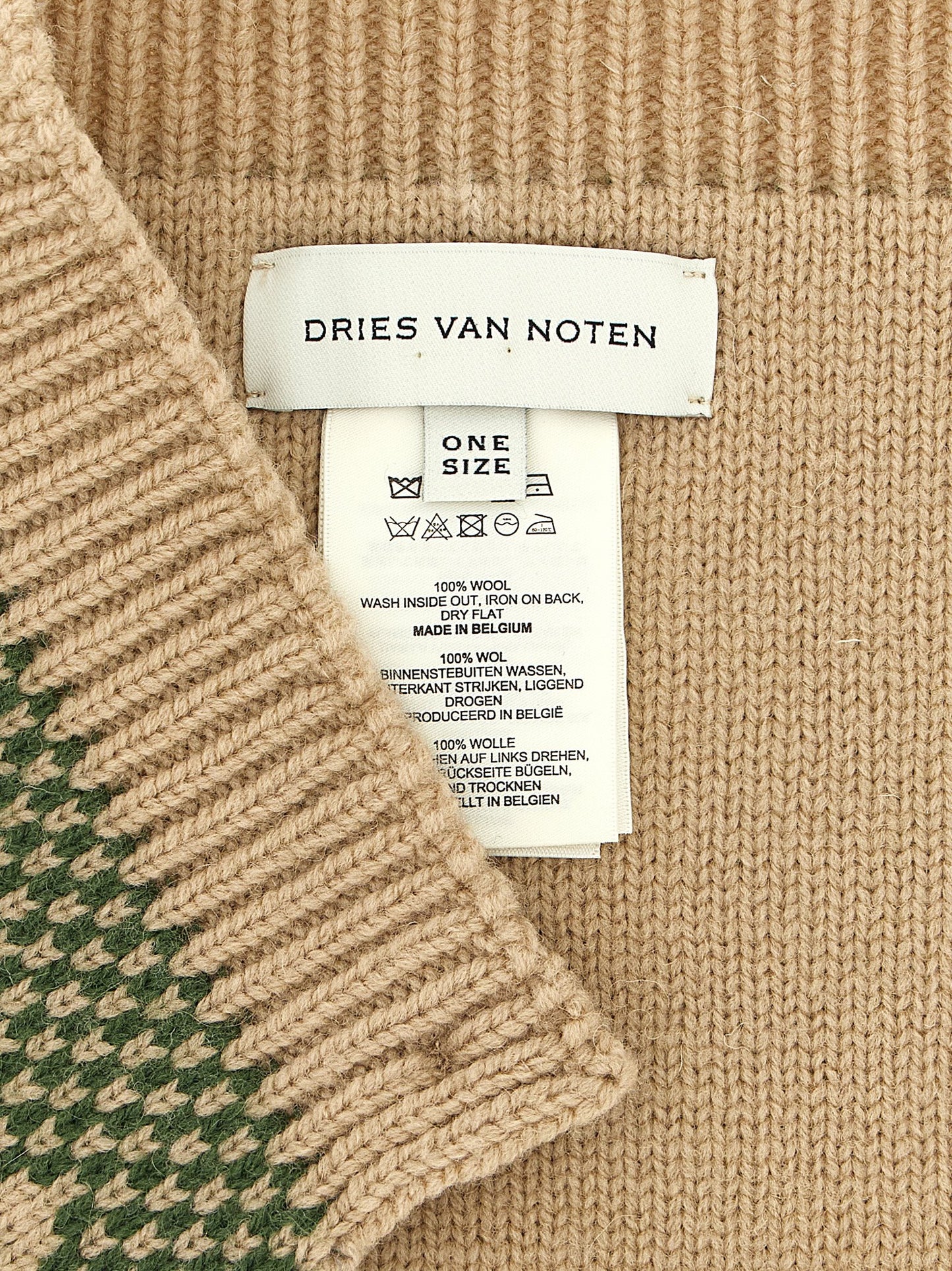 Beige Wool Scarf