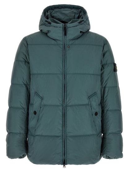 Bicolor Polyamide Full-Length Jacket