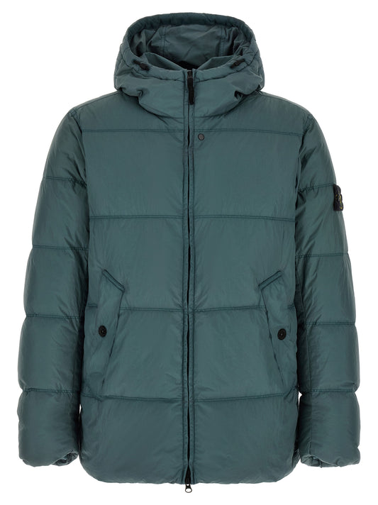 Bicolor Polyamide Full-Length Jacket