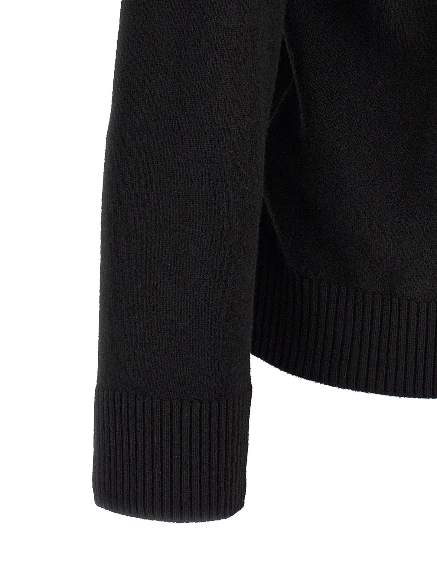 Black Virgin Wool Polo Shirt