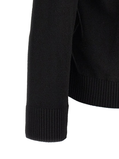 Black Virgin Wool Polo Shirt
