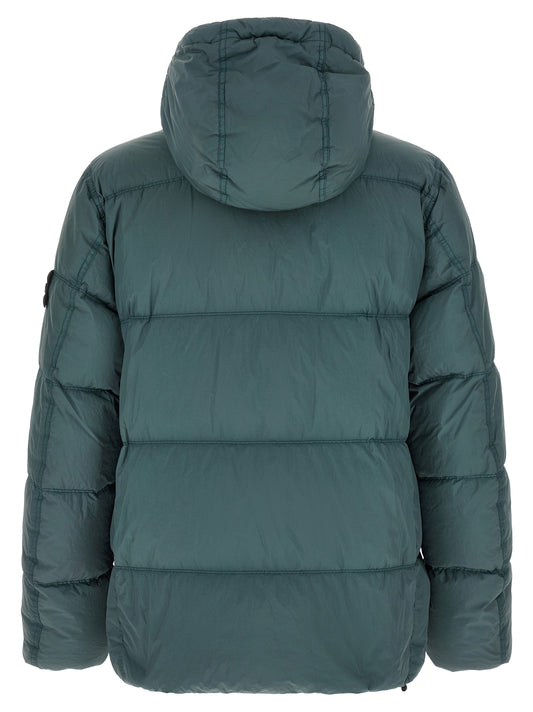 Bicolor Polyamide Full-Length Jacket