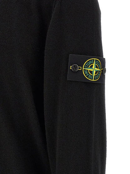 Black Virgin Wool Polo Shirt