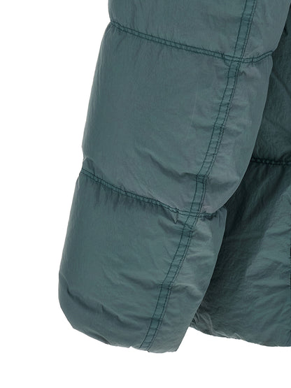 Bicolor Polyamide Full-Length Jacket