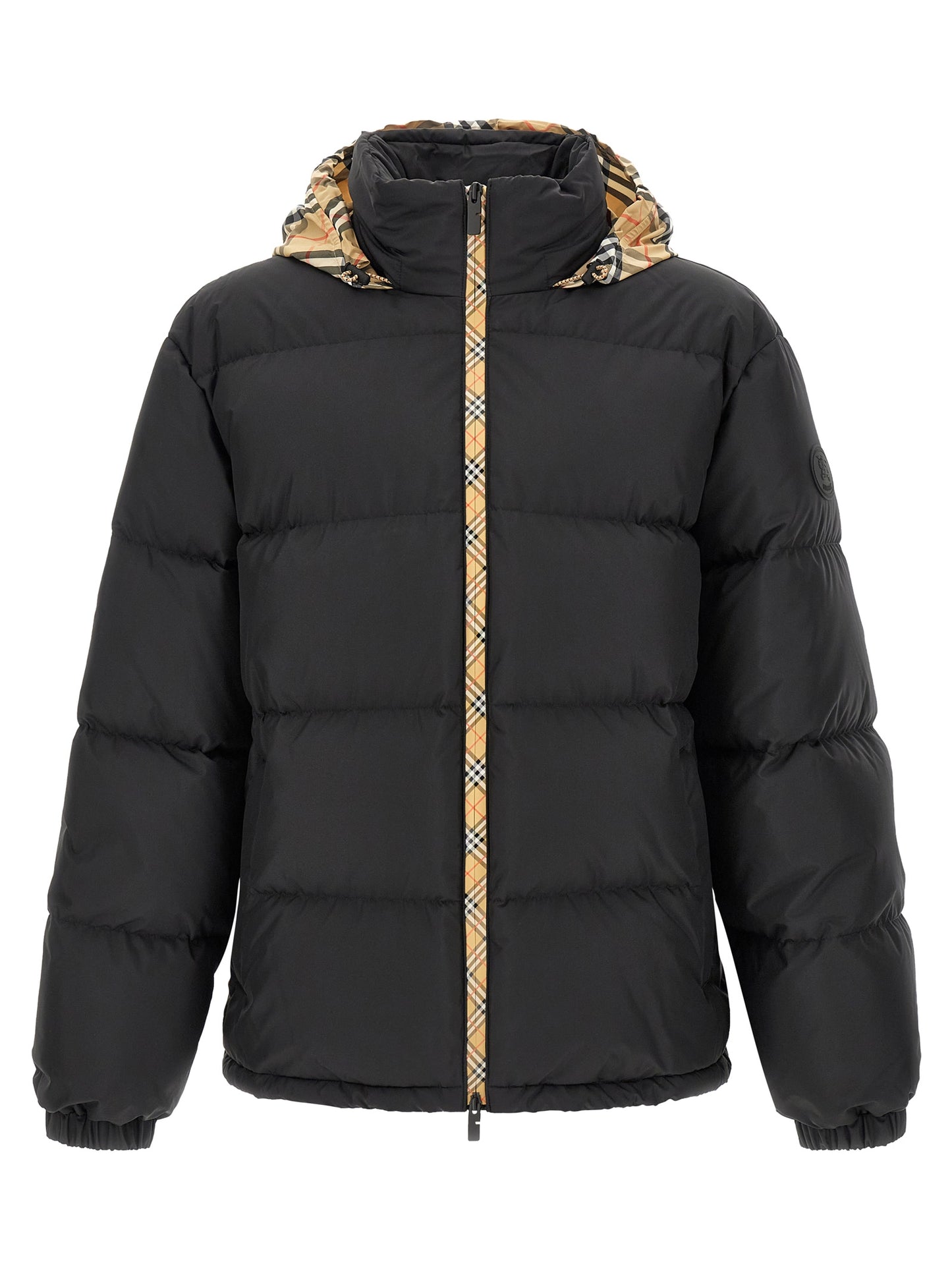 Black Polyester Parka