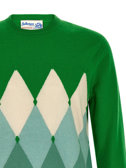 Bicolor Cashmere Cardigan