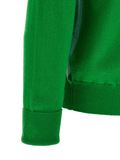 Bicolor Cashmere Cardigan