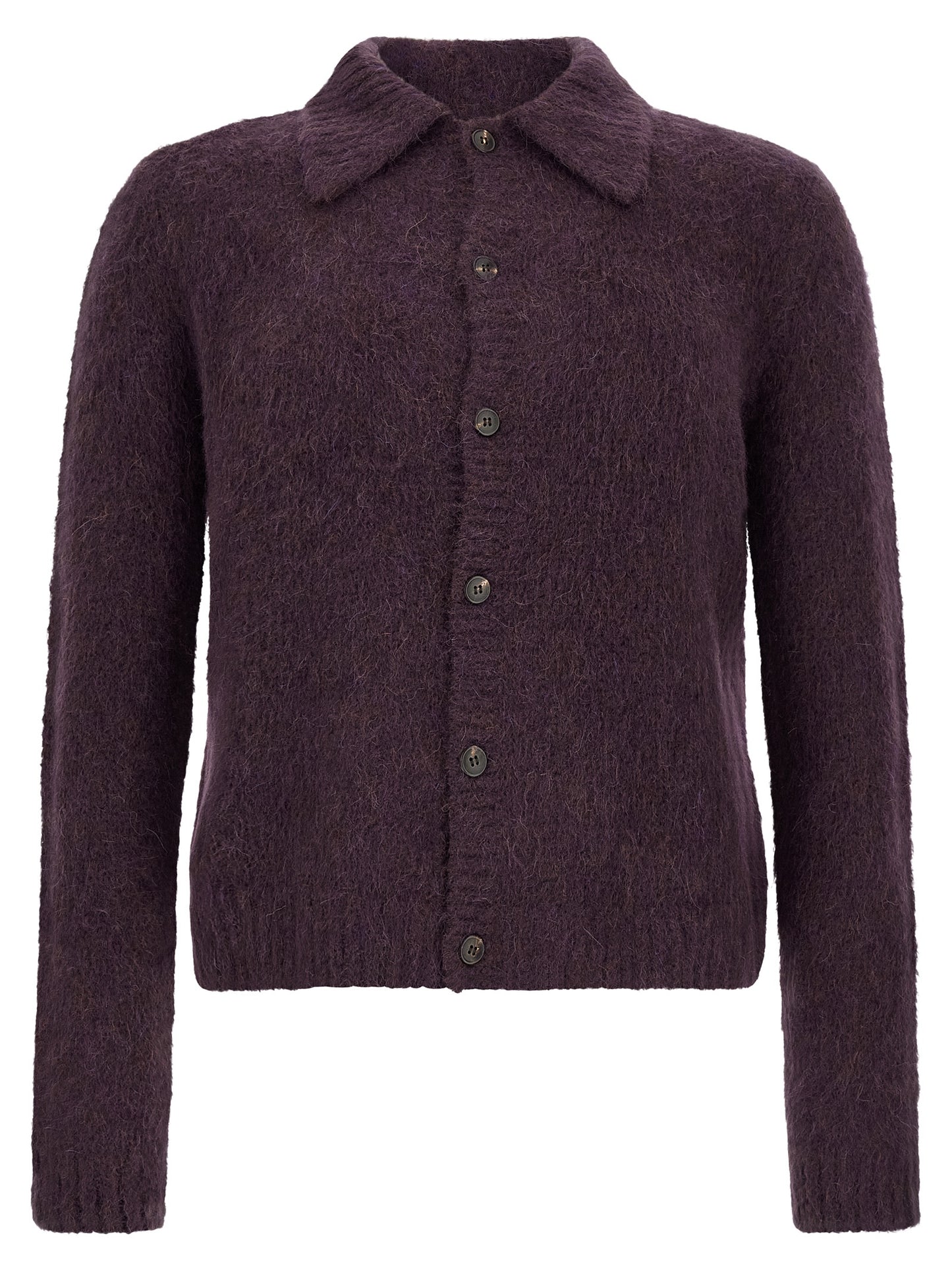 Purple Wool Cardigan