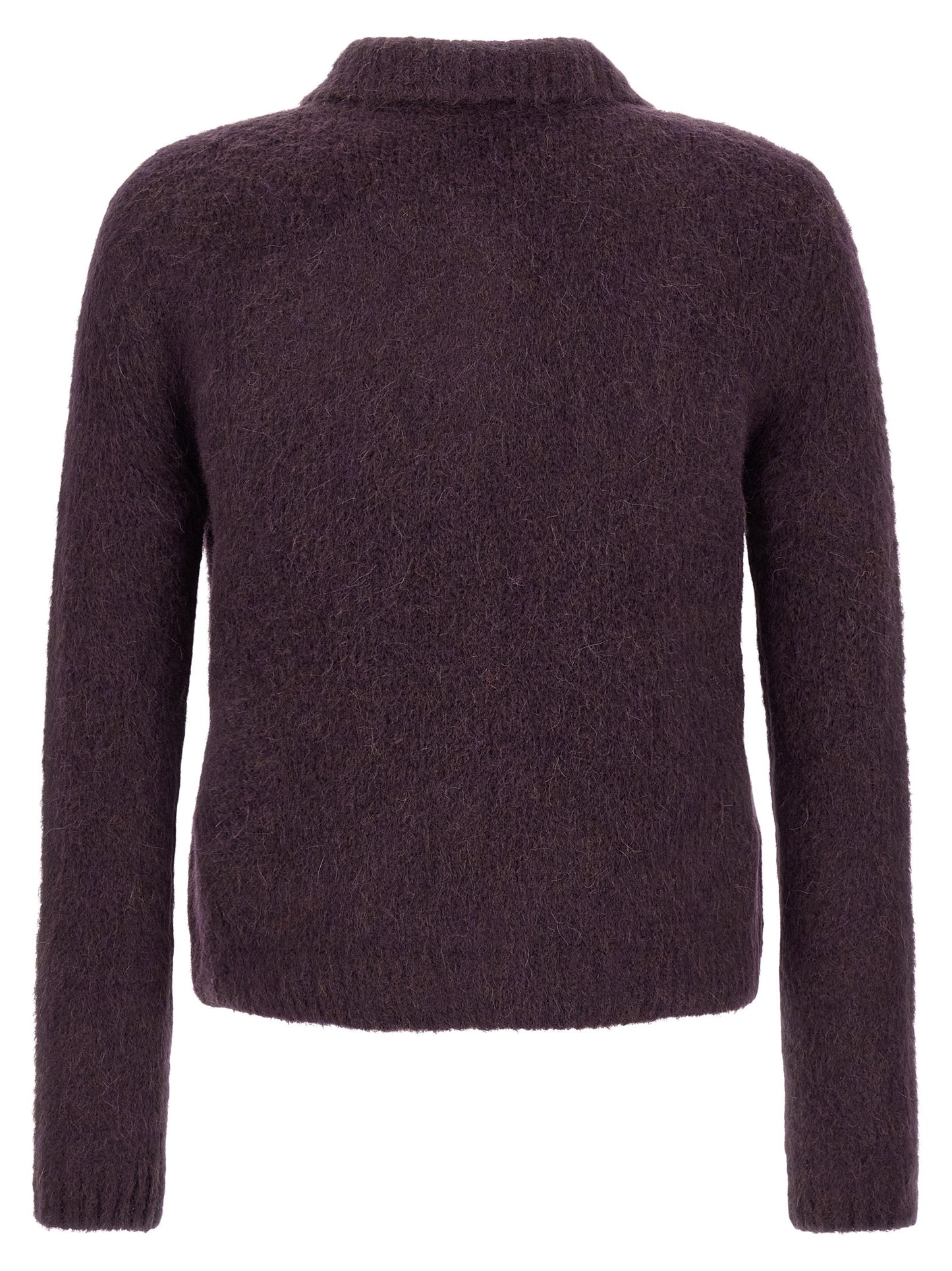 Purple Wool Cardigan