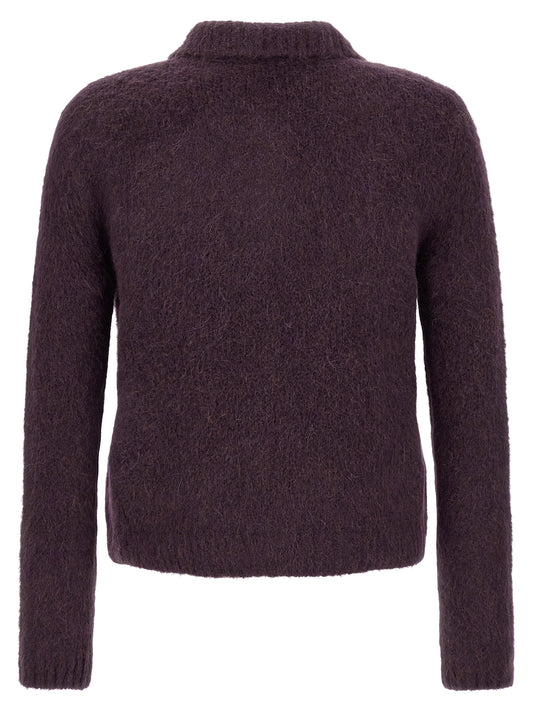 Purple Wool Cardigan