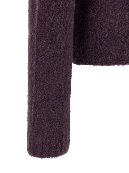 Purple Wool Cardigan