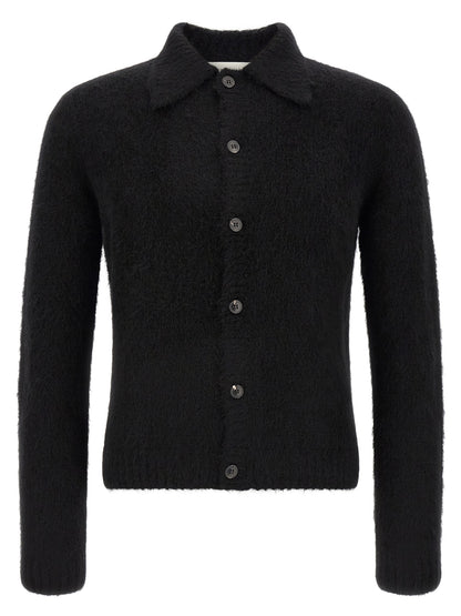 Black Wool Cardigan