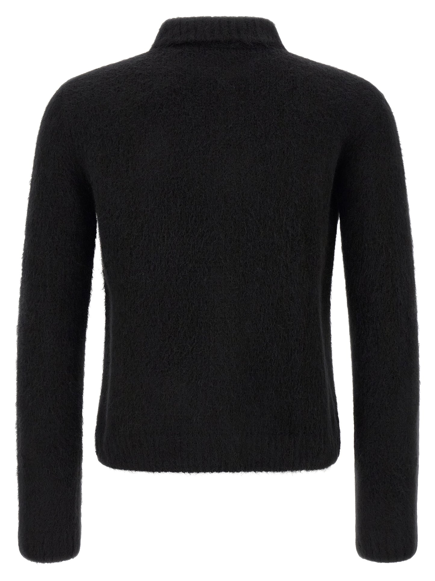 Black Wool Cardigan