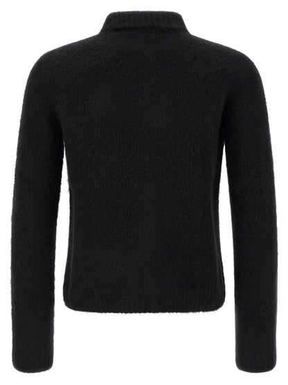 Black Wool Cardigan