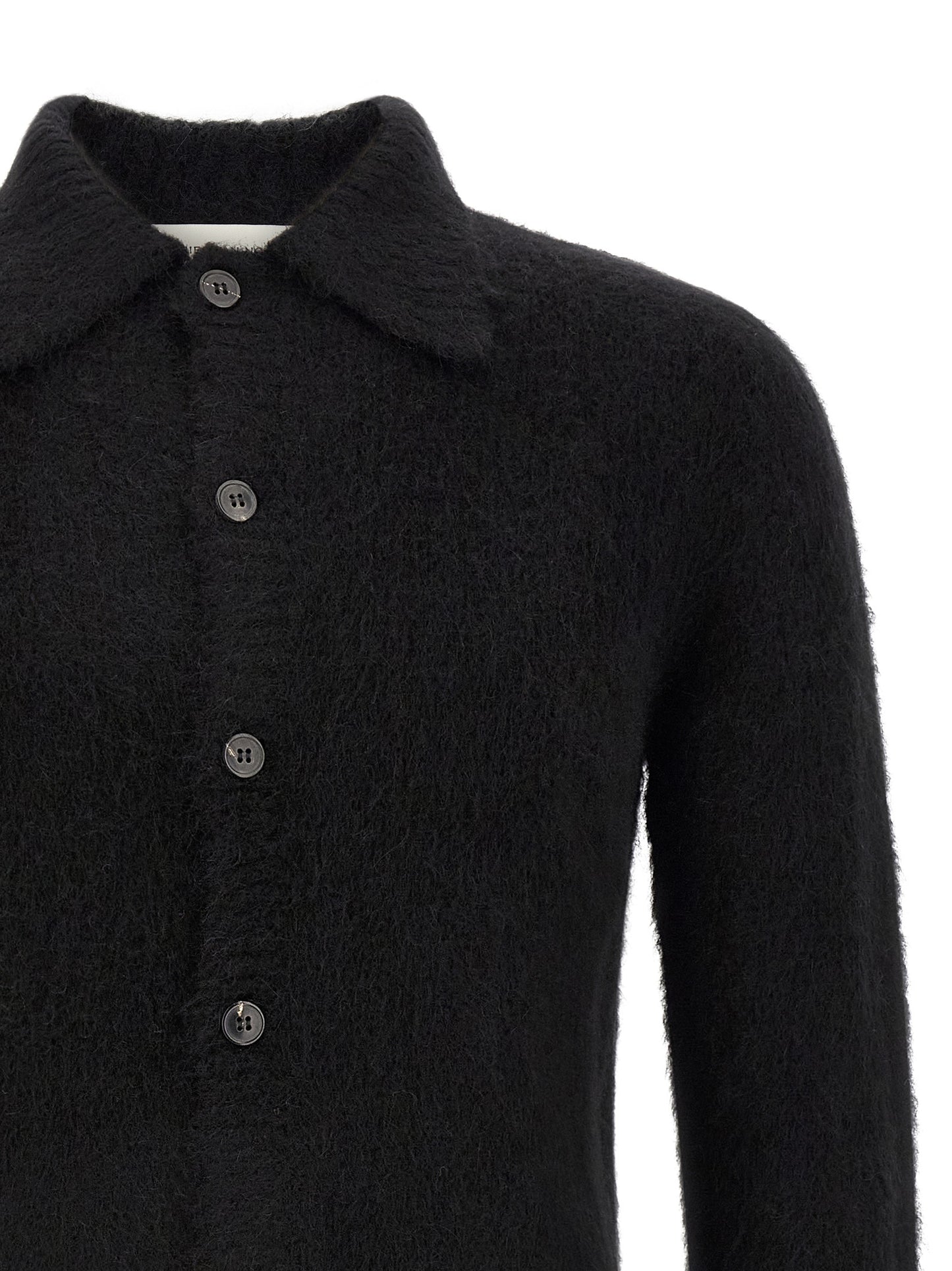 Black Wool Cardigan