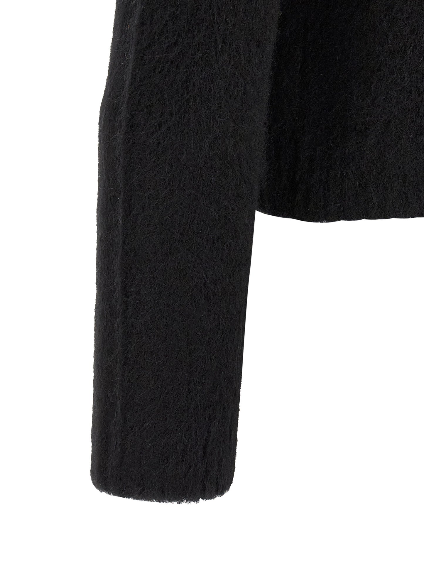 Black Wool Cardigan