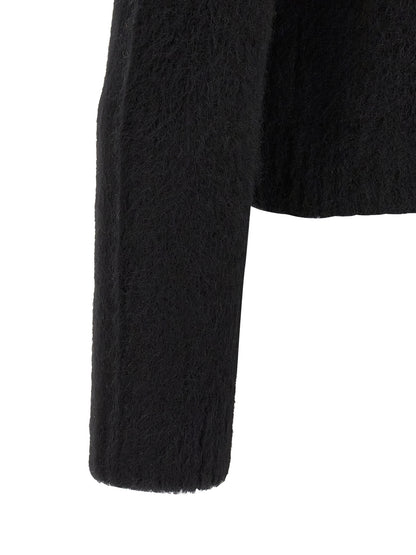 Black Wool Cardigan
