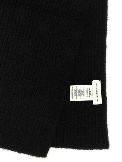 Black Wool Foulard