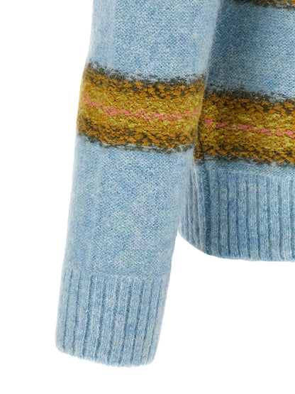 Blue Wool Cardigan