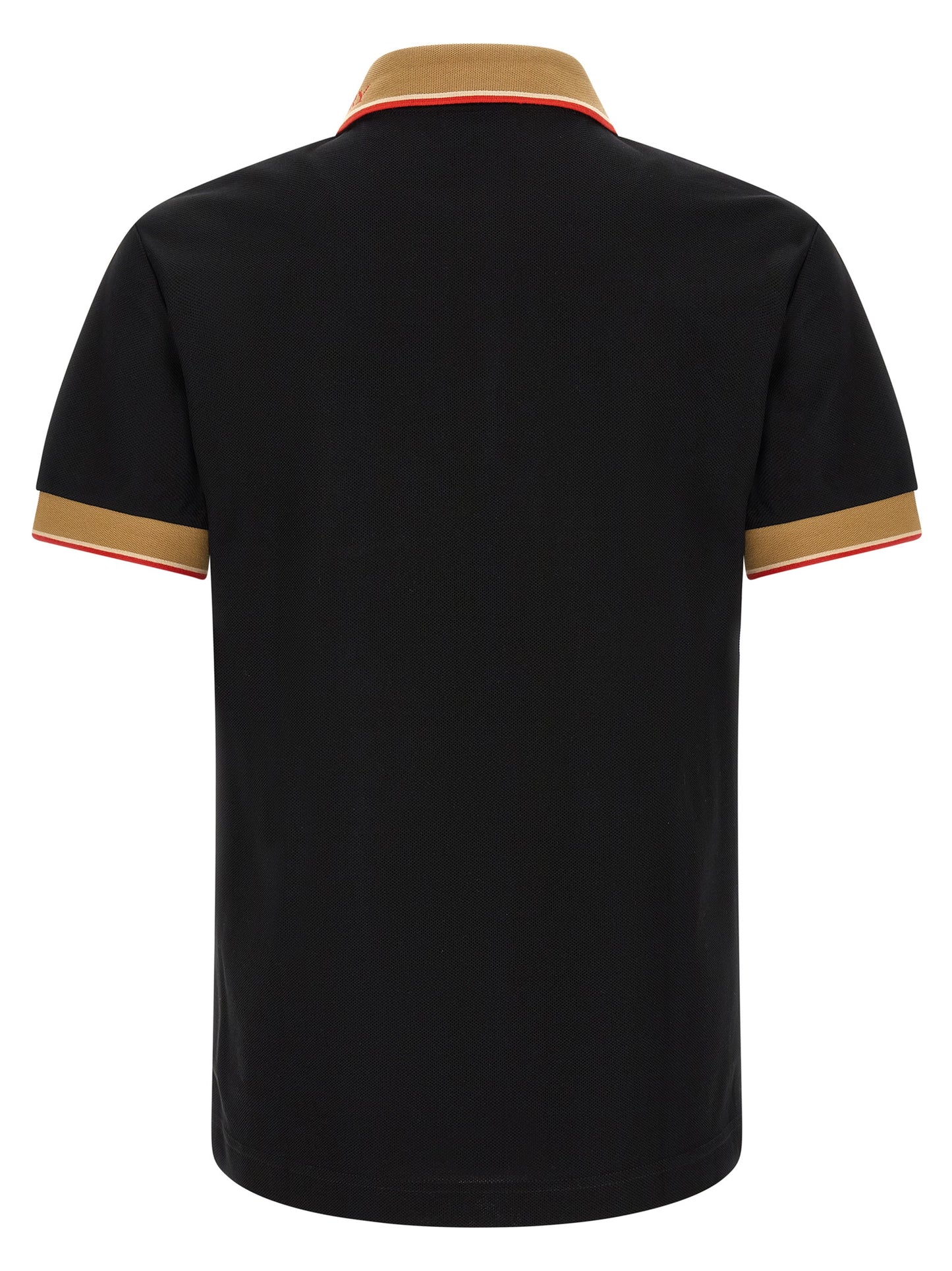 Black Cotton Polo Shirt