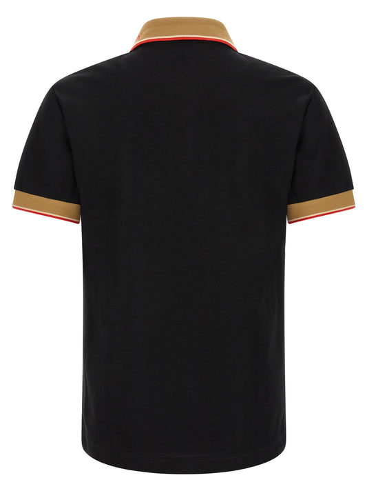 Black Cotton Polo Shirt