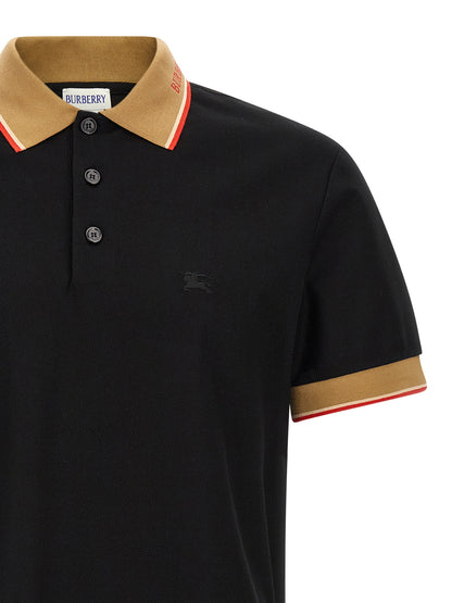 Black Cotton Polo Shirt