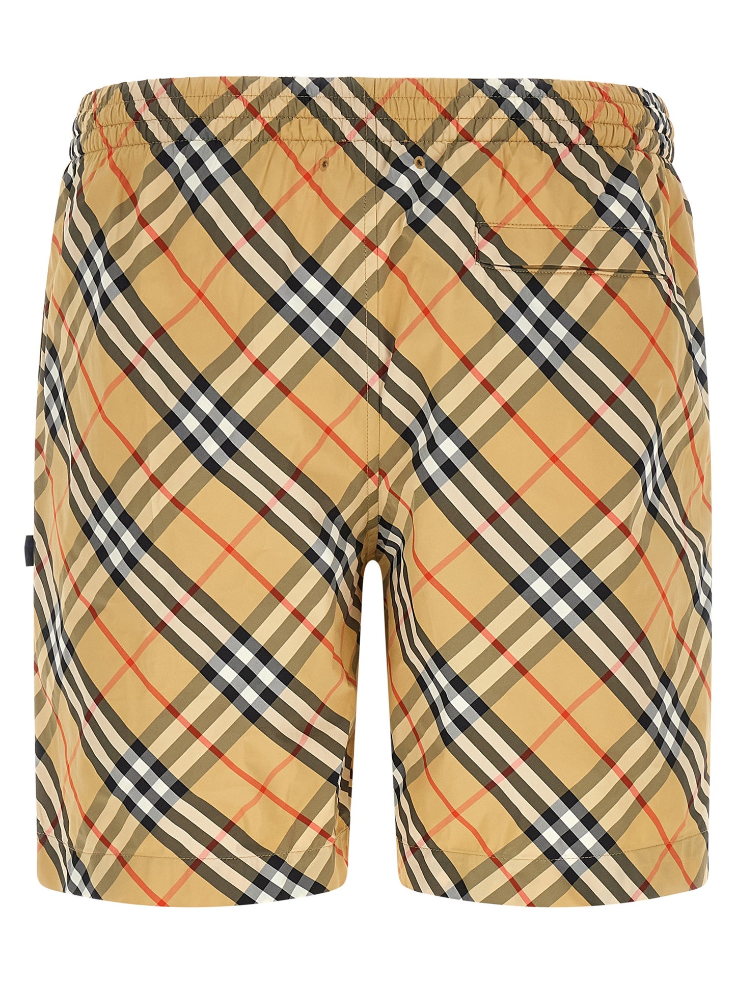 Beige Polyamide Swim Shorts
