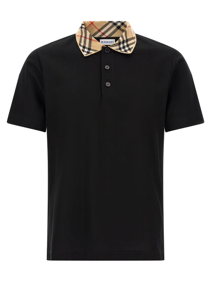 Black Cotton Polo Shirt