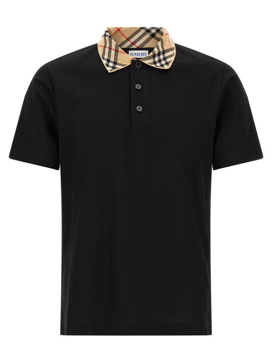 Black Cotton Polo Shirt