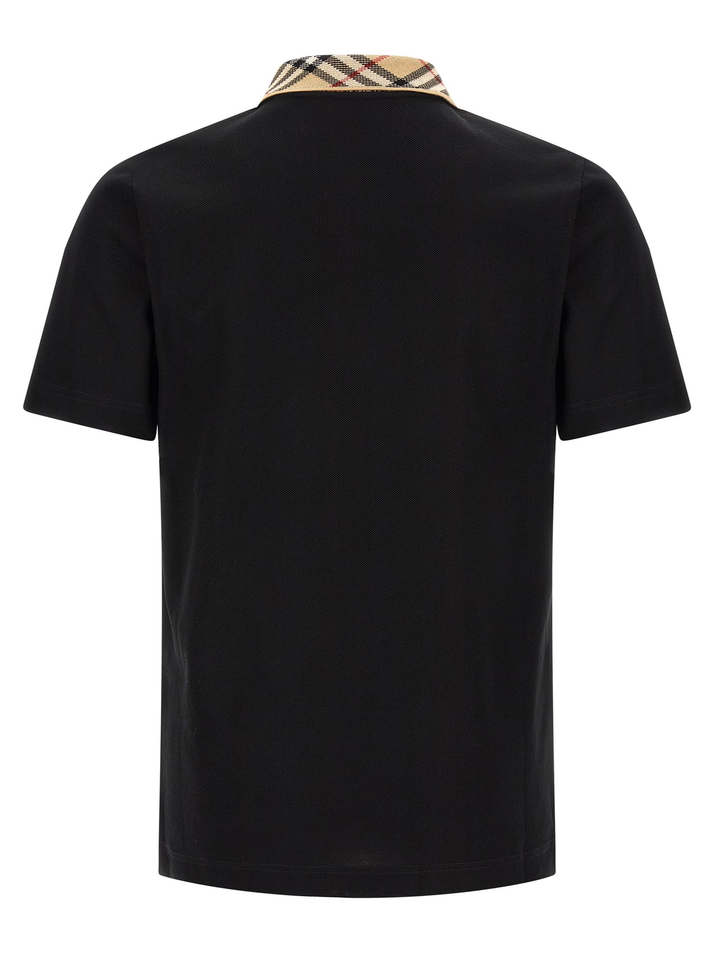 Black Cotton Polo Shirt