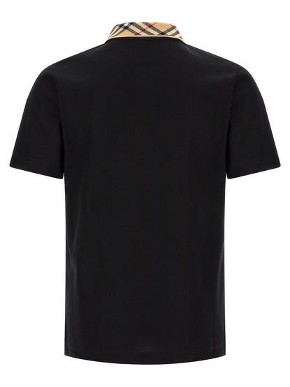 Black Cotton Polo Shirt