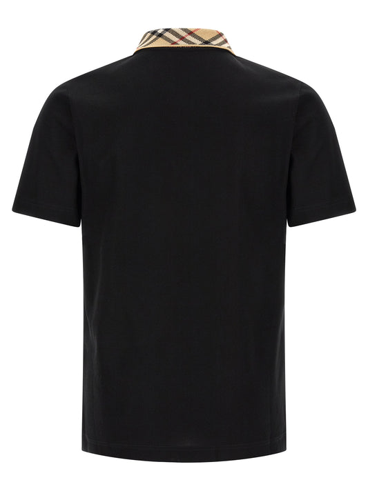 Black Cotton Polo Shirt