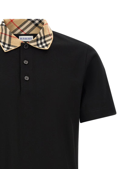Black Cotton Polo Shirt