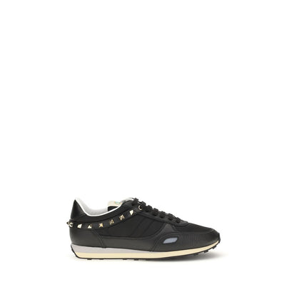 Black Polyamide Athletic Sneakers