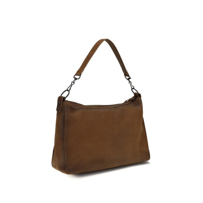 Brown Lamb Ovis Aries Shoulder Bag