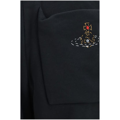Black Cotton Athletic Pants