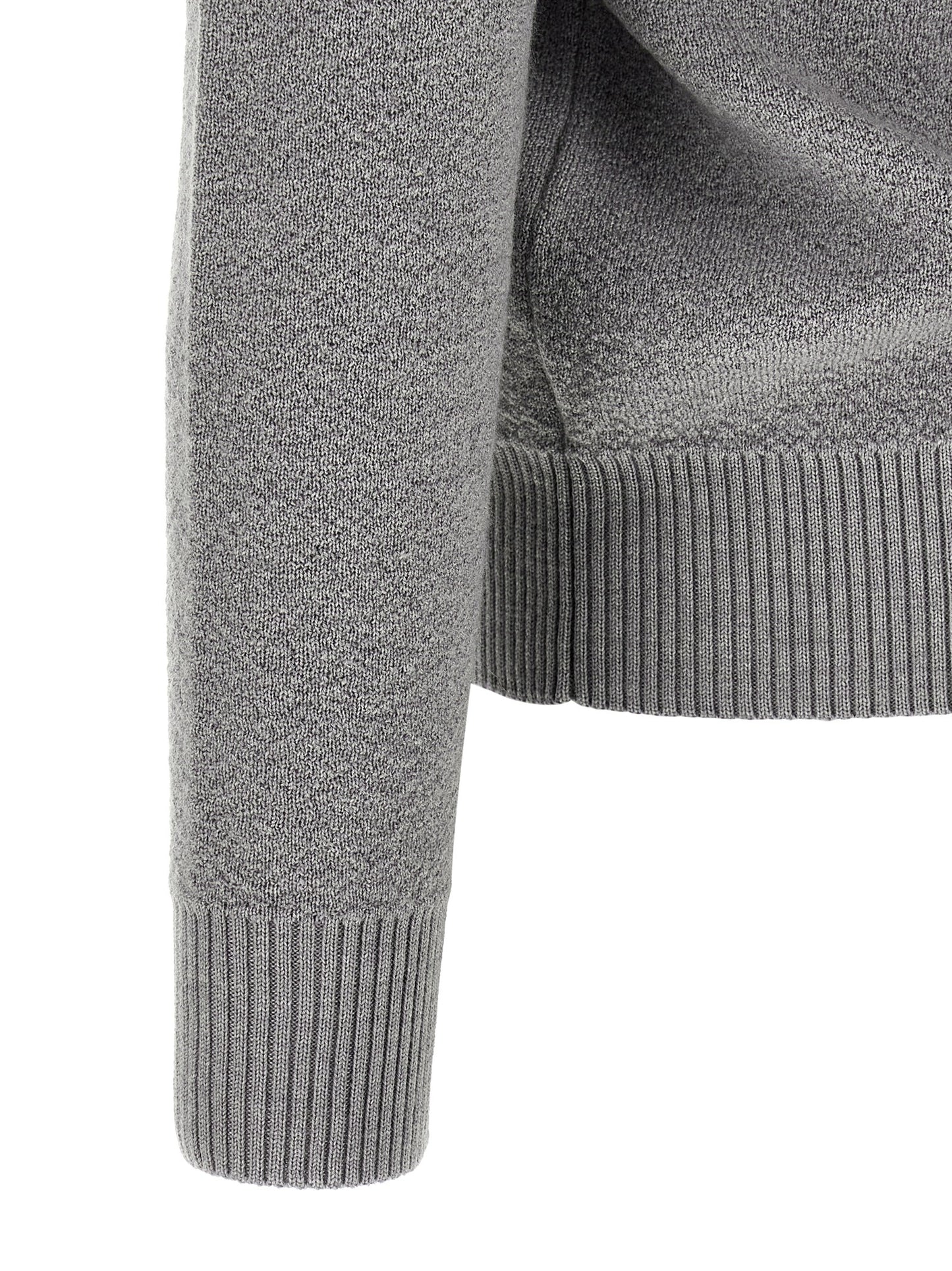 Gray Virgin Wool Cardigan