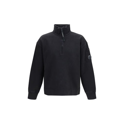 Black Cotton Sweatshirt