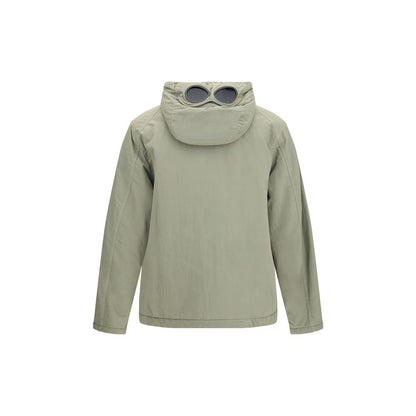 Gray Polyamide Full-Length Jacket