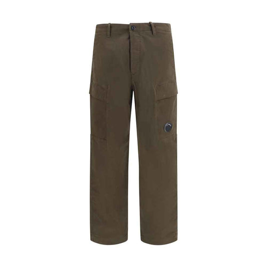 Bicolor Cotton Cargo Pants