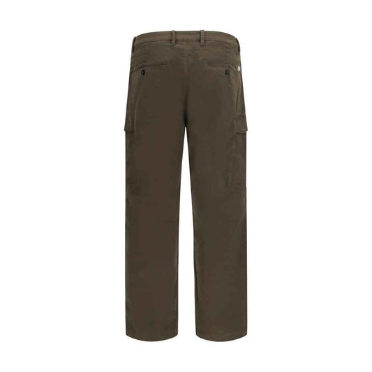 Bicolor Cotton Cargo Pants
