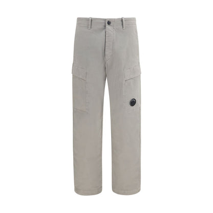 Gray Cotton Cargo Pants