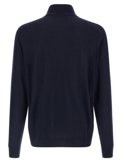 Blue Wool Cardigan