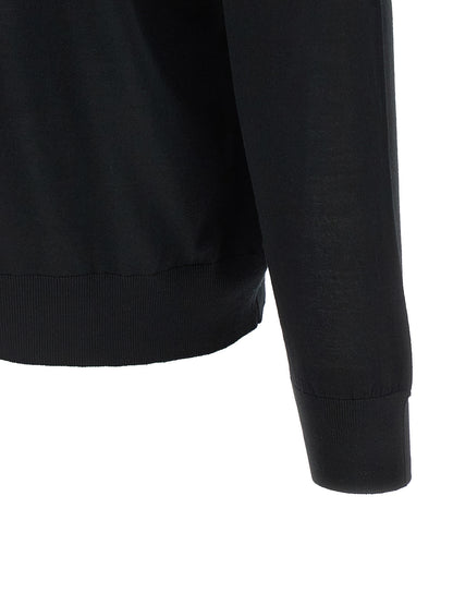 Black Wool Cardigan