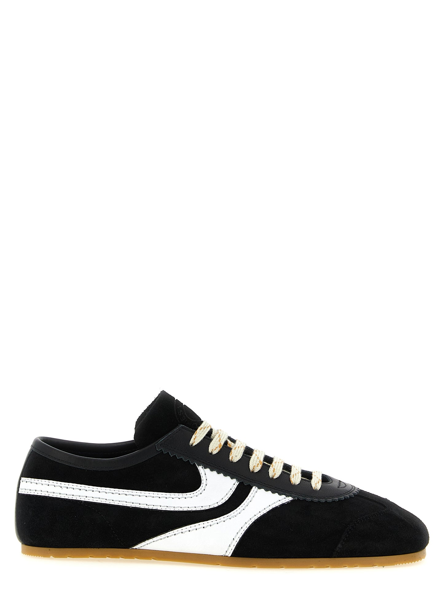 Bicolor Calfskin Athletic Sneakers