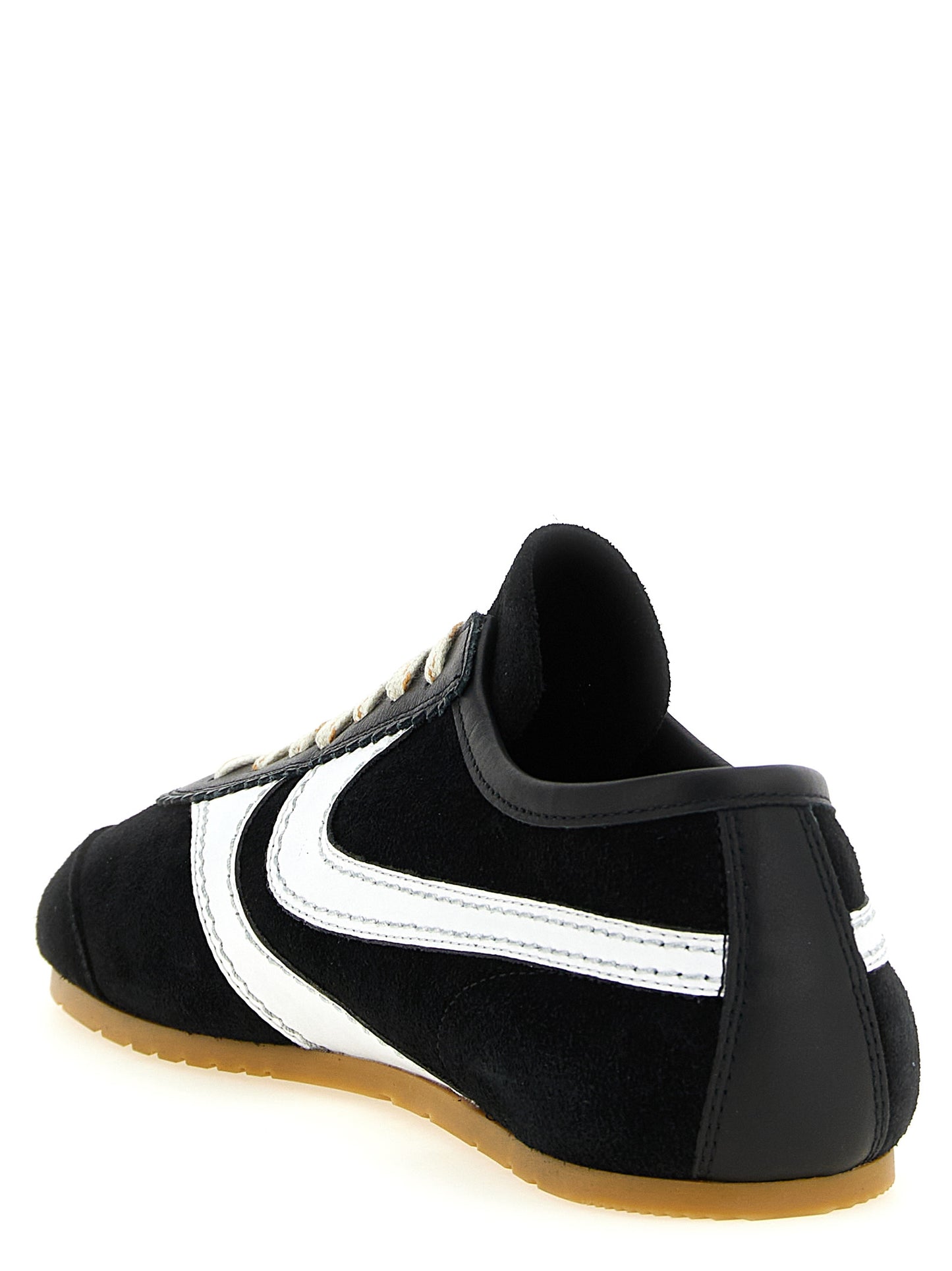 Bicolor Calfskin Athletic Sneakers