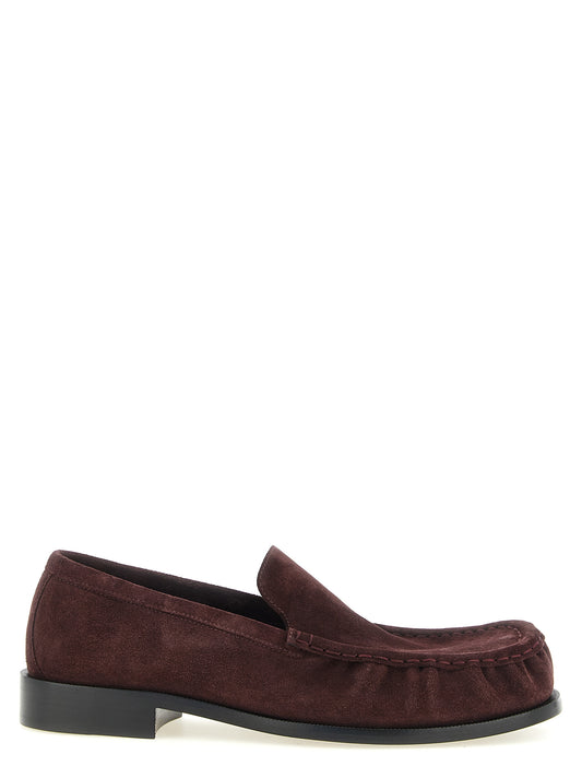 Bordeaux Calfskin Slip-On Loafers