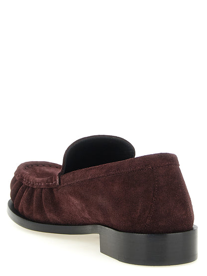 Bordeaux Calfskin Slip-On Loafers